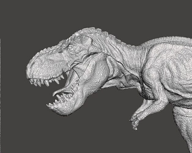 JP T-REX CHASING ITS PREY FIGURE MODEL ANIMAL STATUE WILDLIFE 3D print model