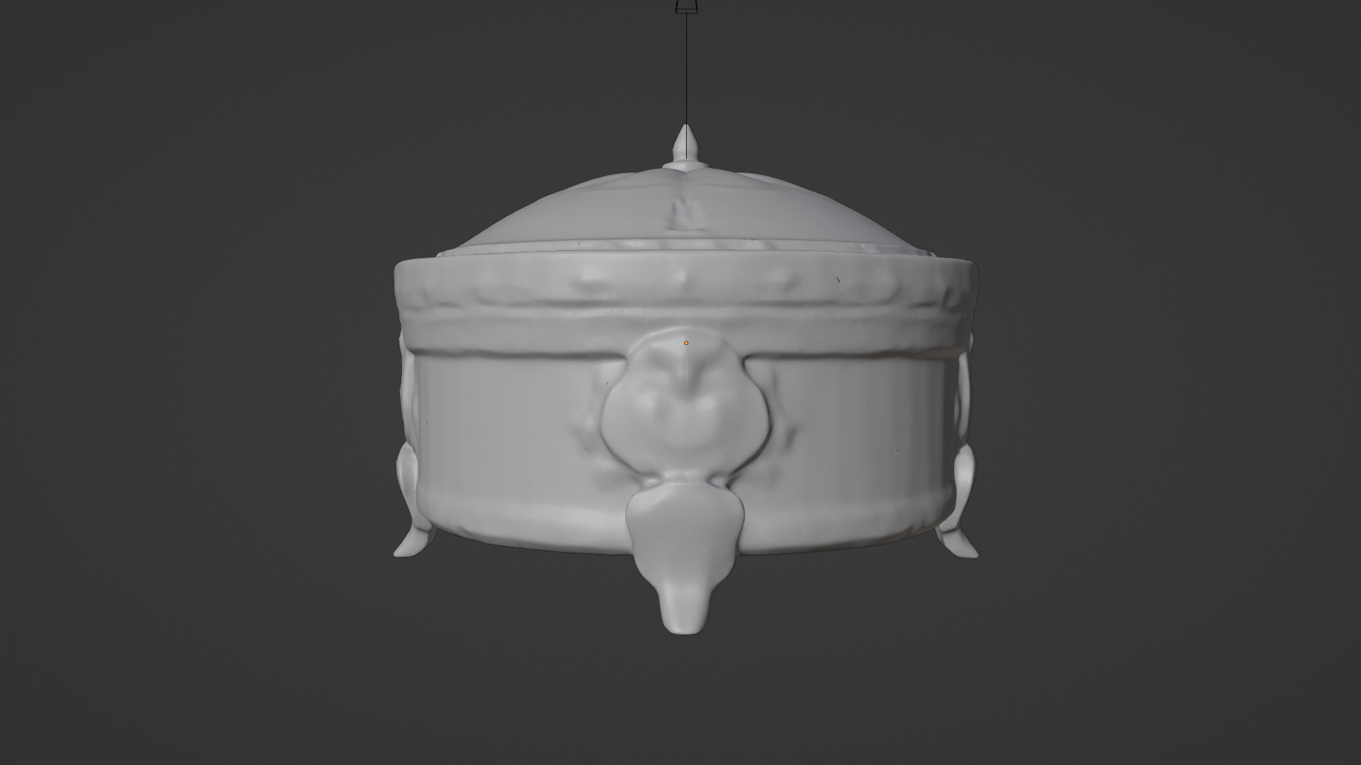 treasure chest box Low-poly 3D model_4