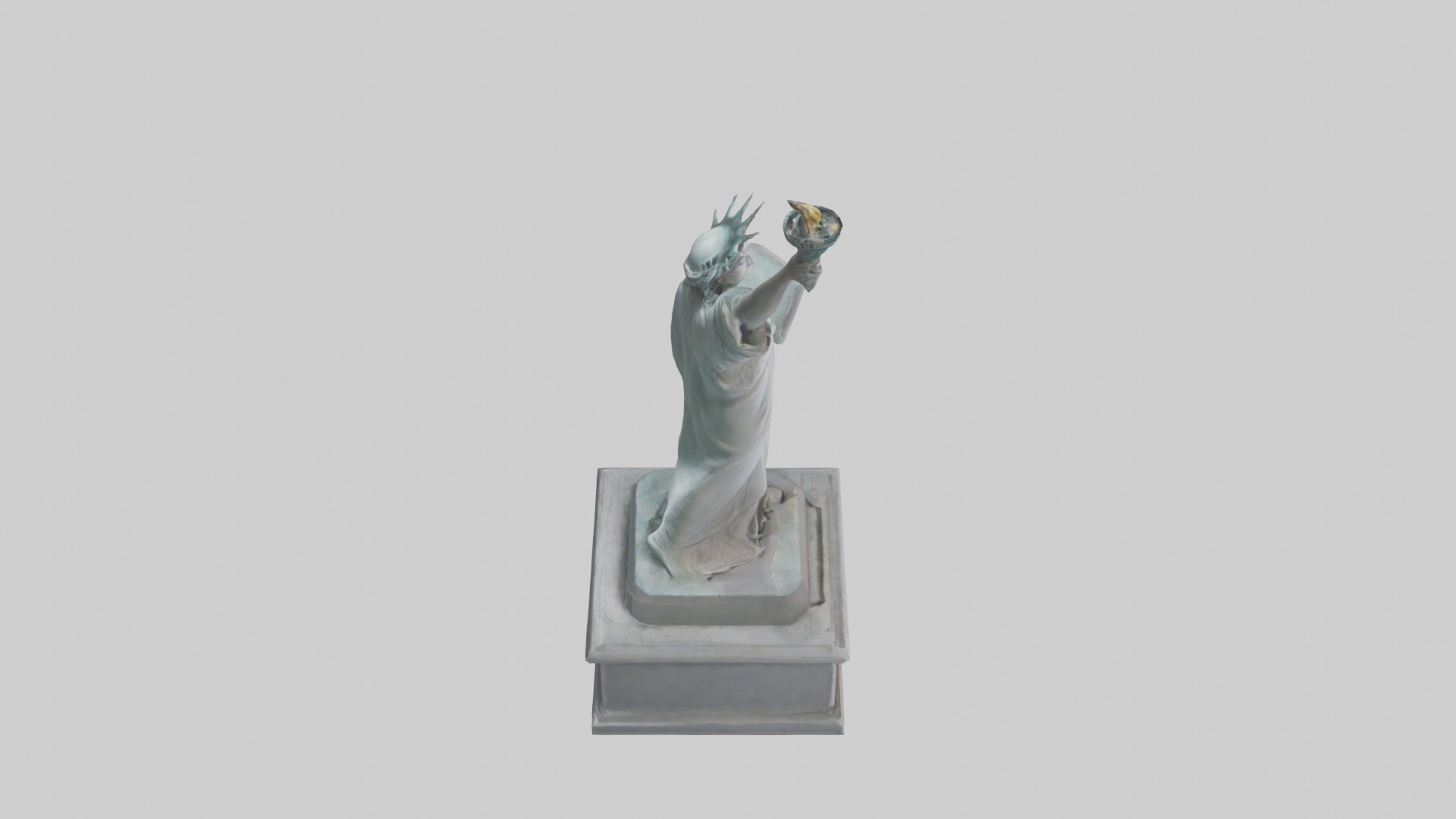 Empowered for Liberty statue model Low-poly 3D model_28