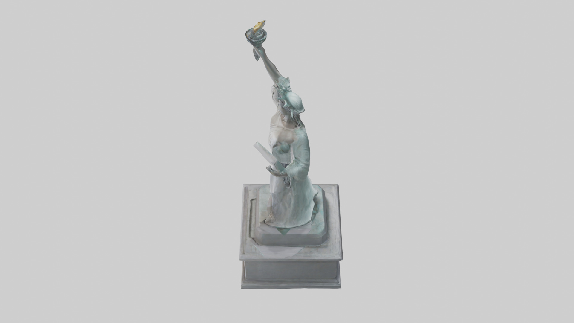 Empowered for Liberty statue model Low-poly 3D model_27