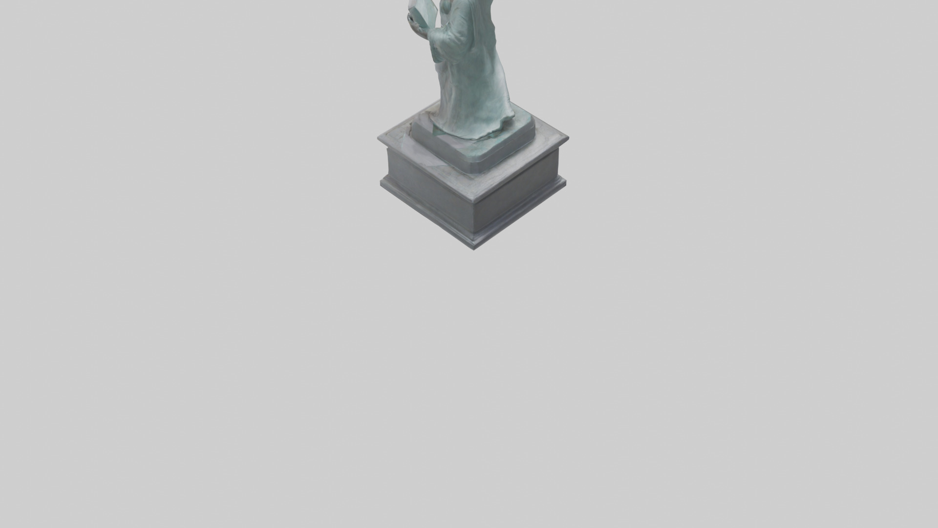 Empowered for Liberty statue model Low-poly 3D model_4