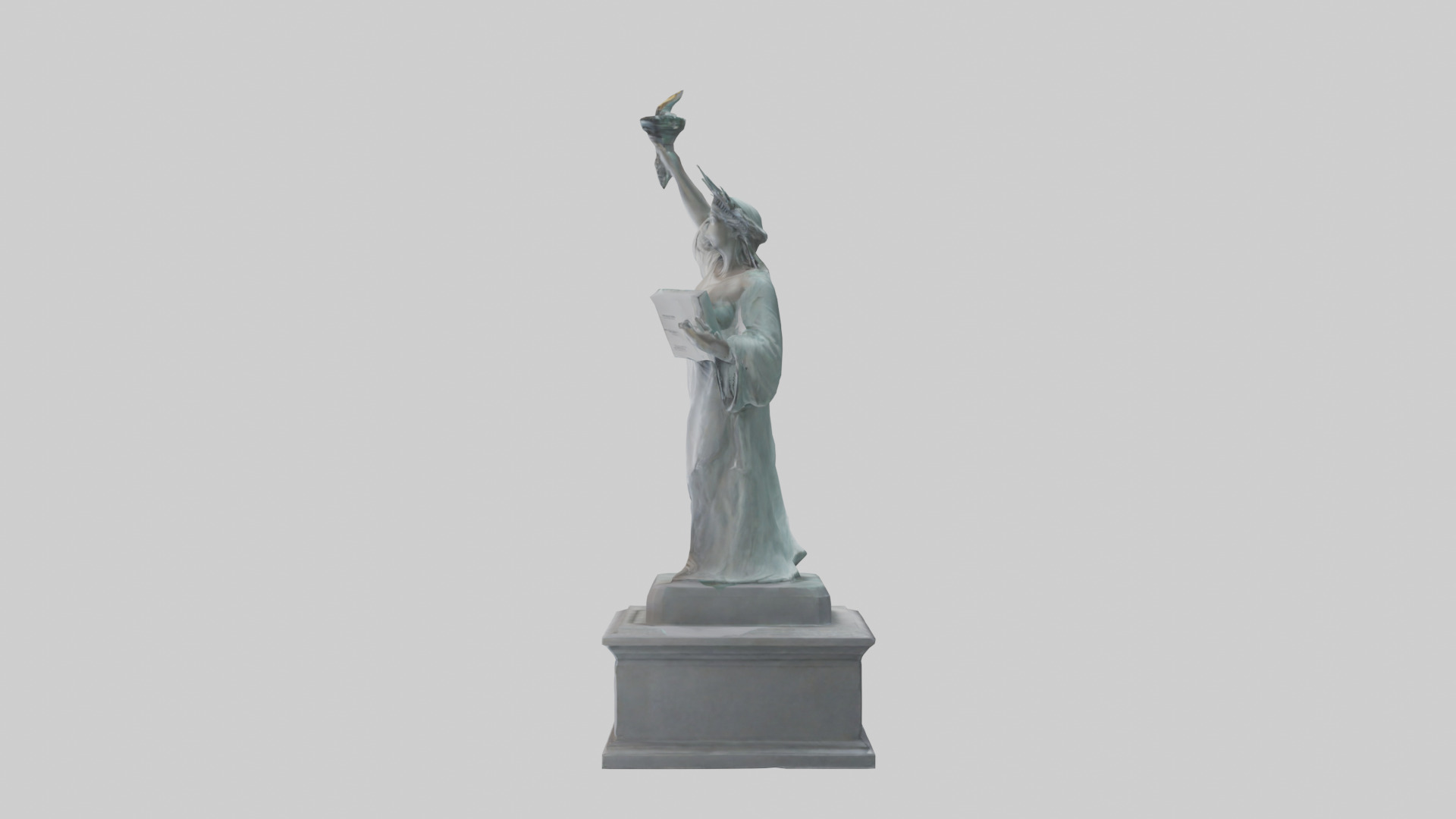 Empowered for Liberty statue model Low-poly 3D model_22