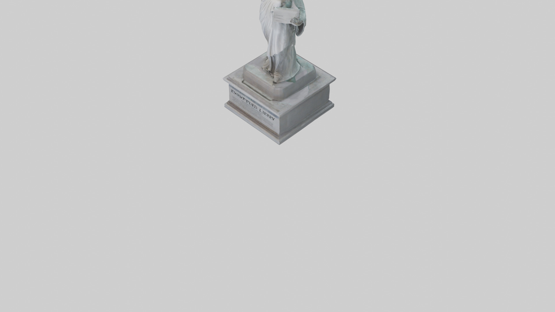 Empowered for Liberty statue model Low-poly 3D model_6