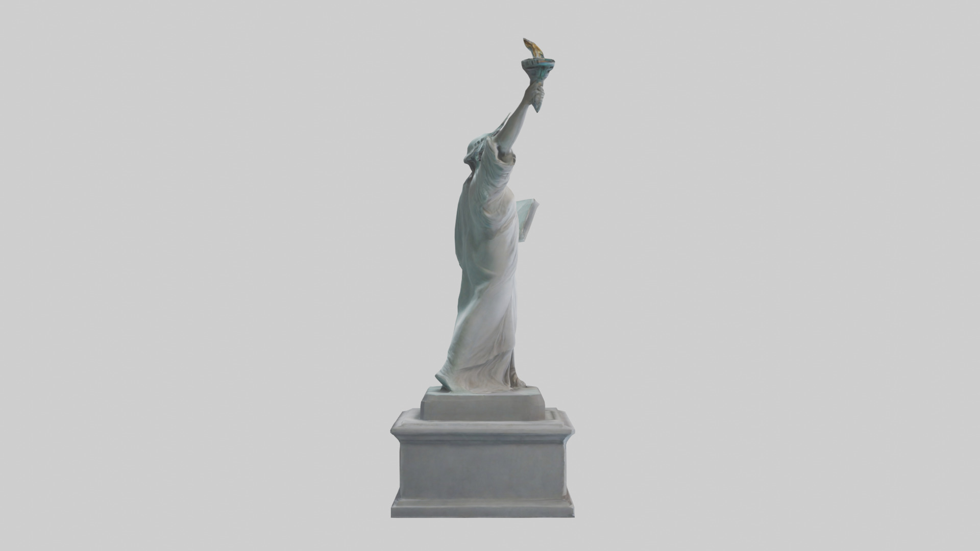 Empowered for Liberty statue model Low-poly 3D model_23