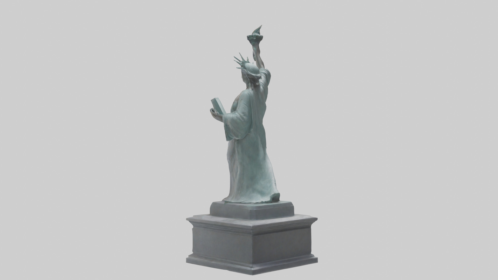 Empowered for Liberty statue model Low-poly 3D model_2