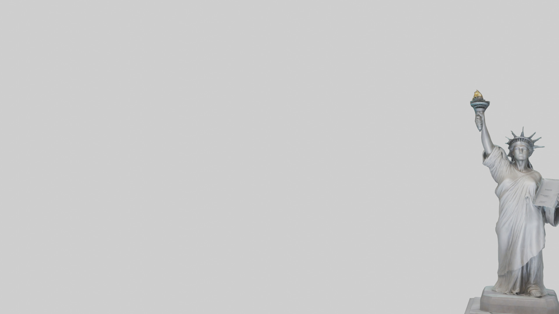 Empowered for Liberty statue model Low-poly 3D model_21