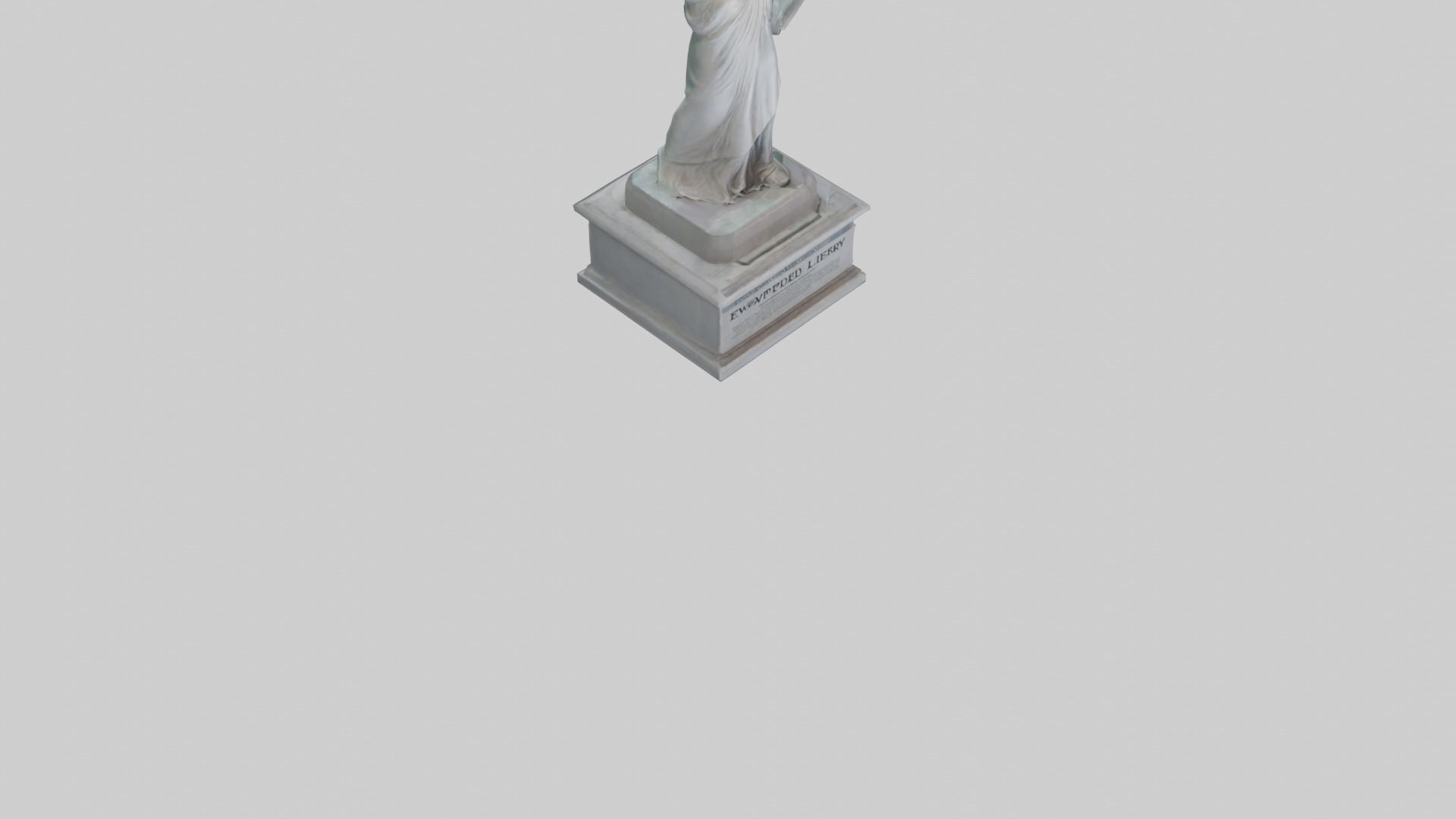 Empowered for Liberty statue model Low-poly 3D model_7