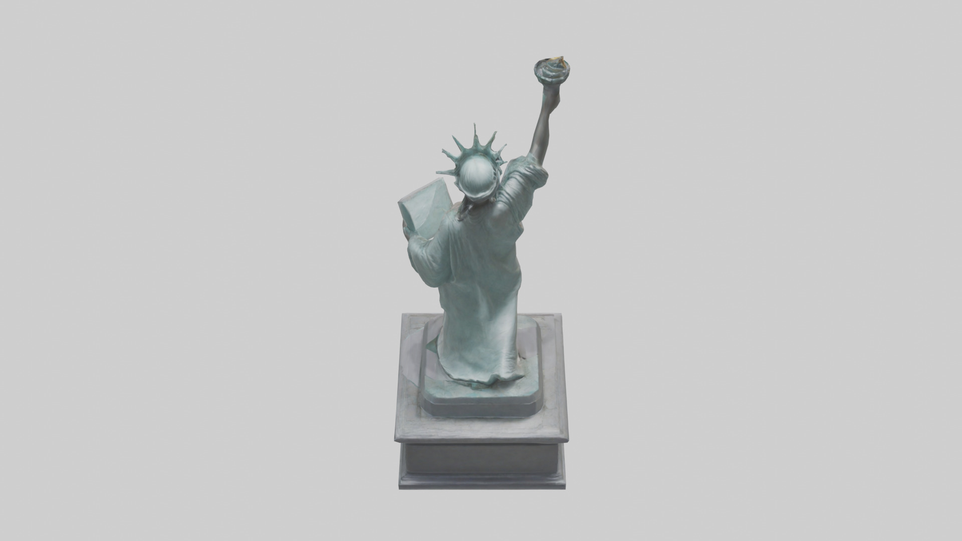 Empowered for Liberty statue model Low-poly 3D model_25