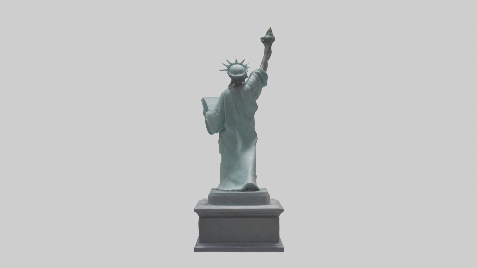 Empowered for Liberty statue model Low-poly 3D model_1