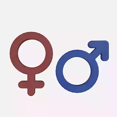 Genders symbols Old Plastic
