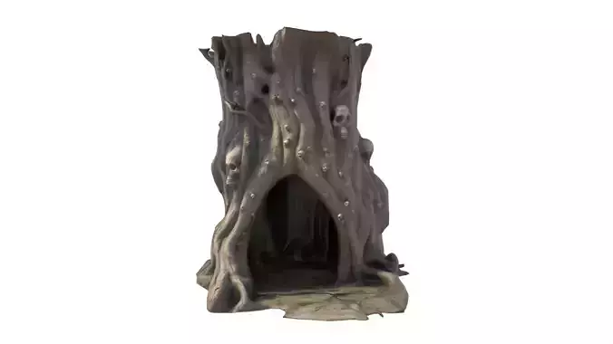 Tree skulls with gate