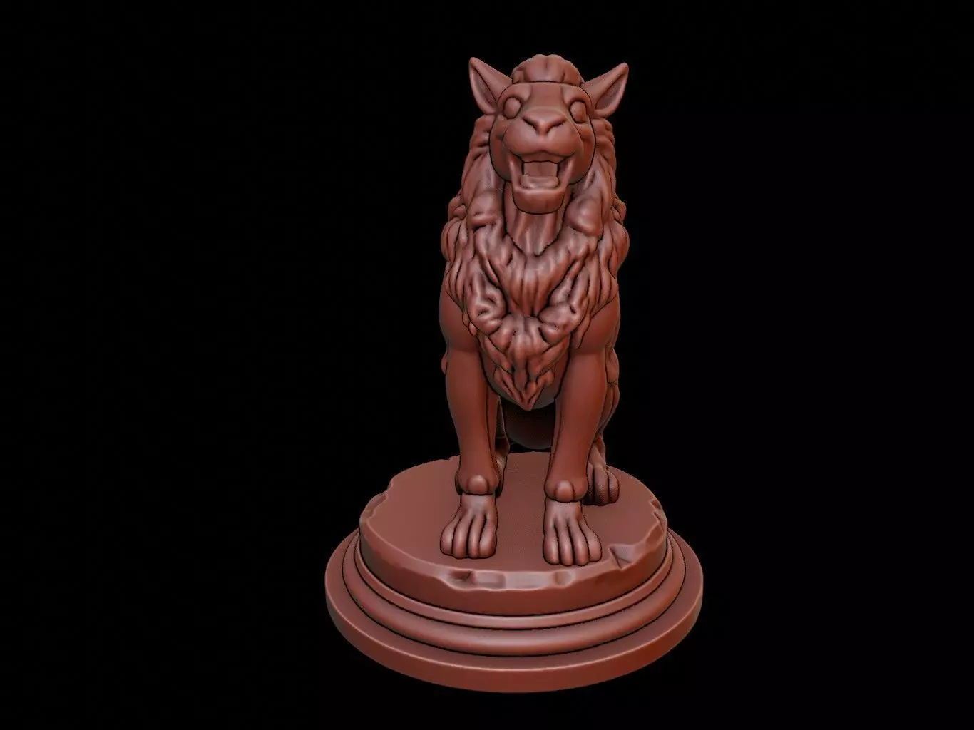 Ammit Bust 3D print model_0