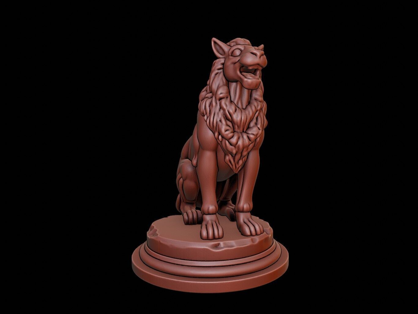 Ammit Bust 3D print model_1
