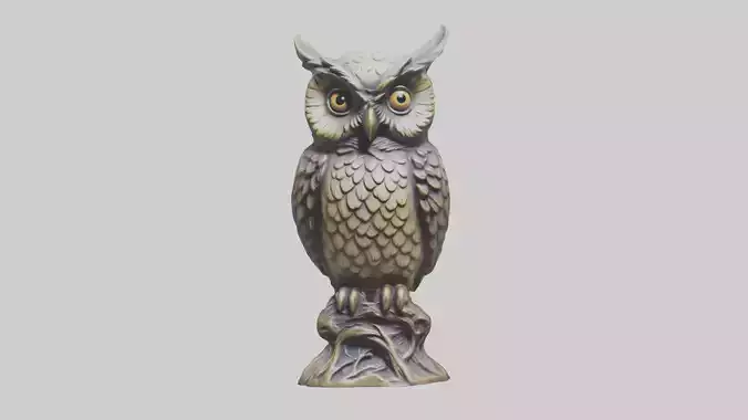 Enchanted Owl statue model