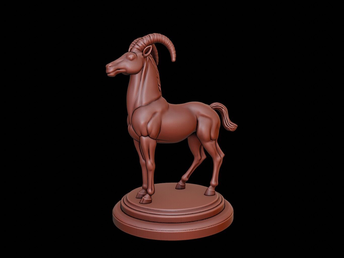 Centaur Bust 3D print model_1