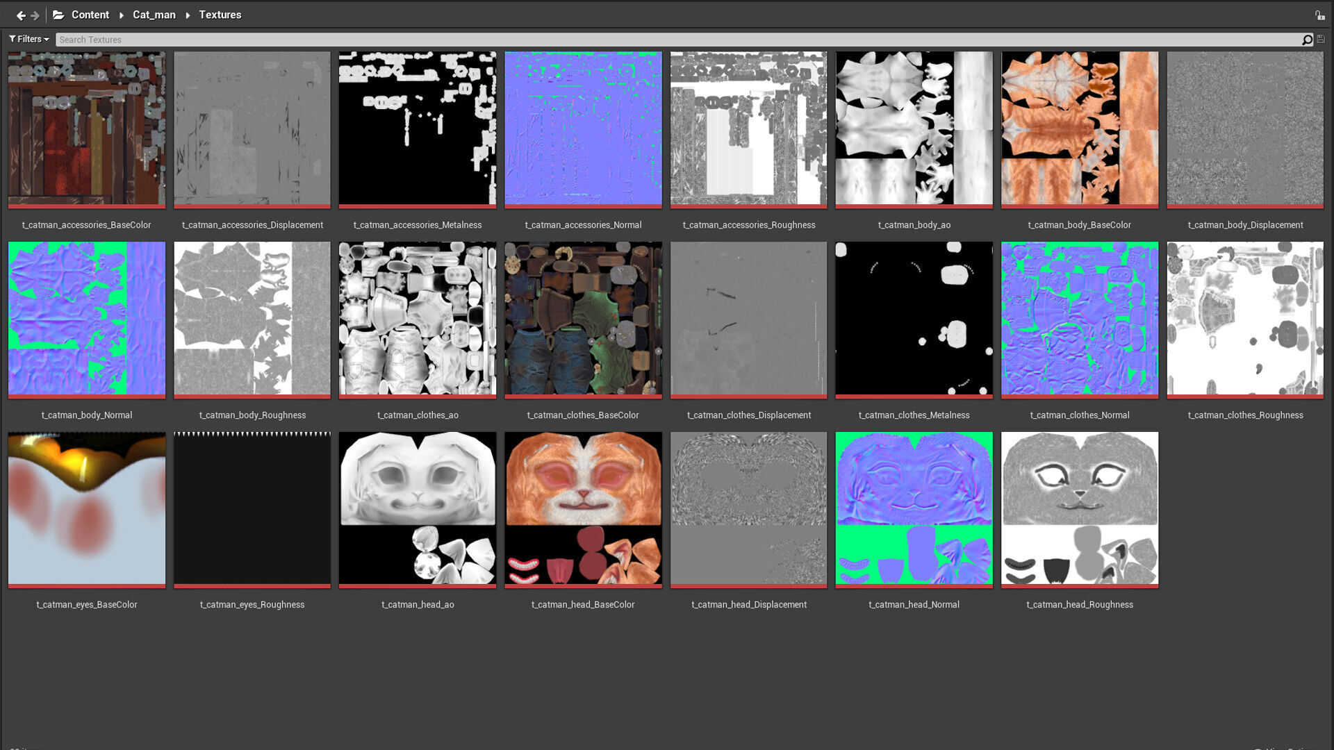 Cat man Low-poly 3D model_15