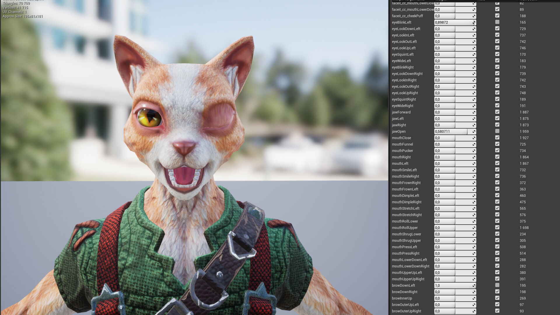 Cat man Low-poly 3D model_11