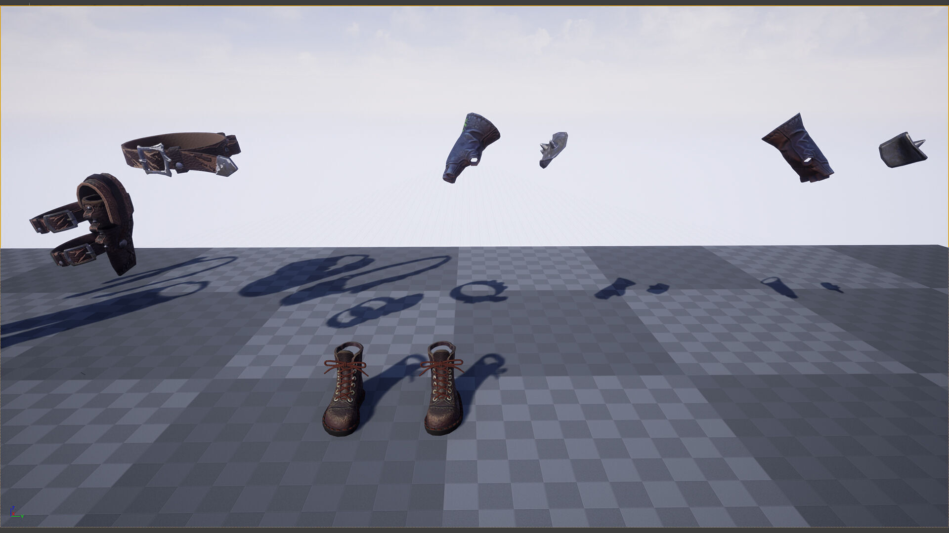 Cat man Low-poly 3D model_9