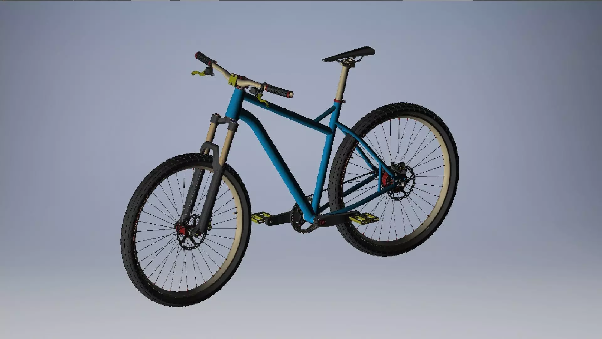 Hardtail Mountain Bike 3d model 3D model
