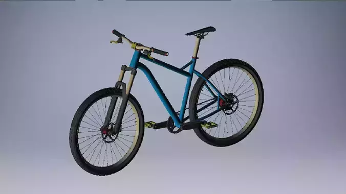 Hardtail Mountain Bike 3d model