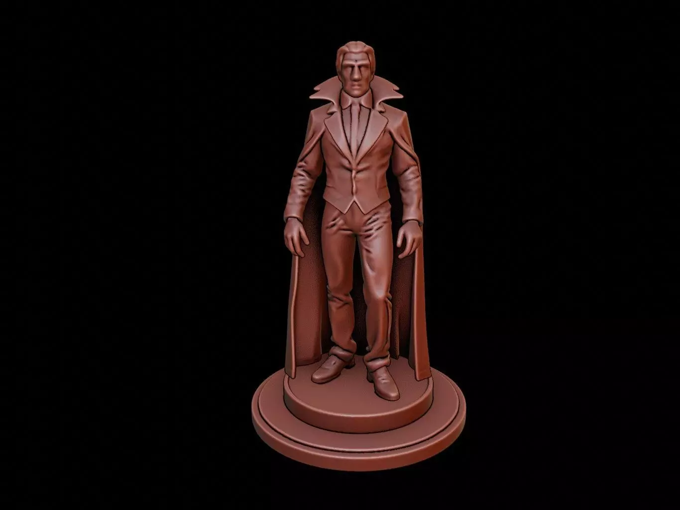 Dracula Bust 3D print model_0