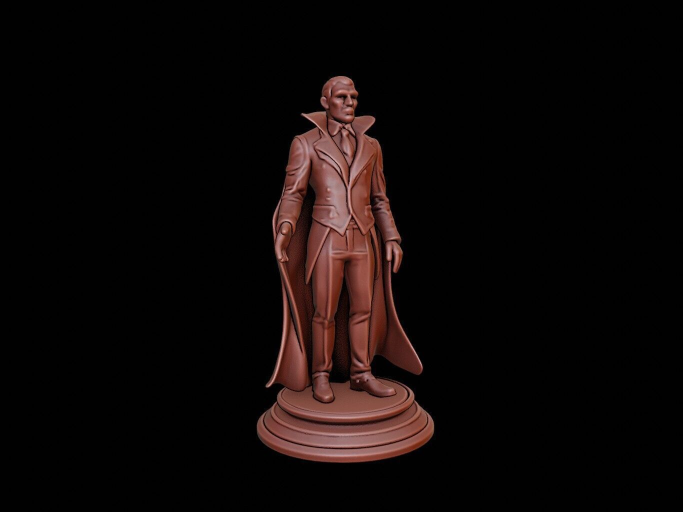 Dracula Bust 3D print model_1