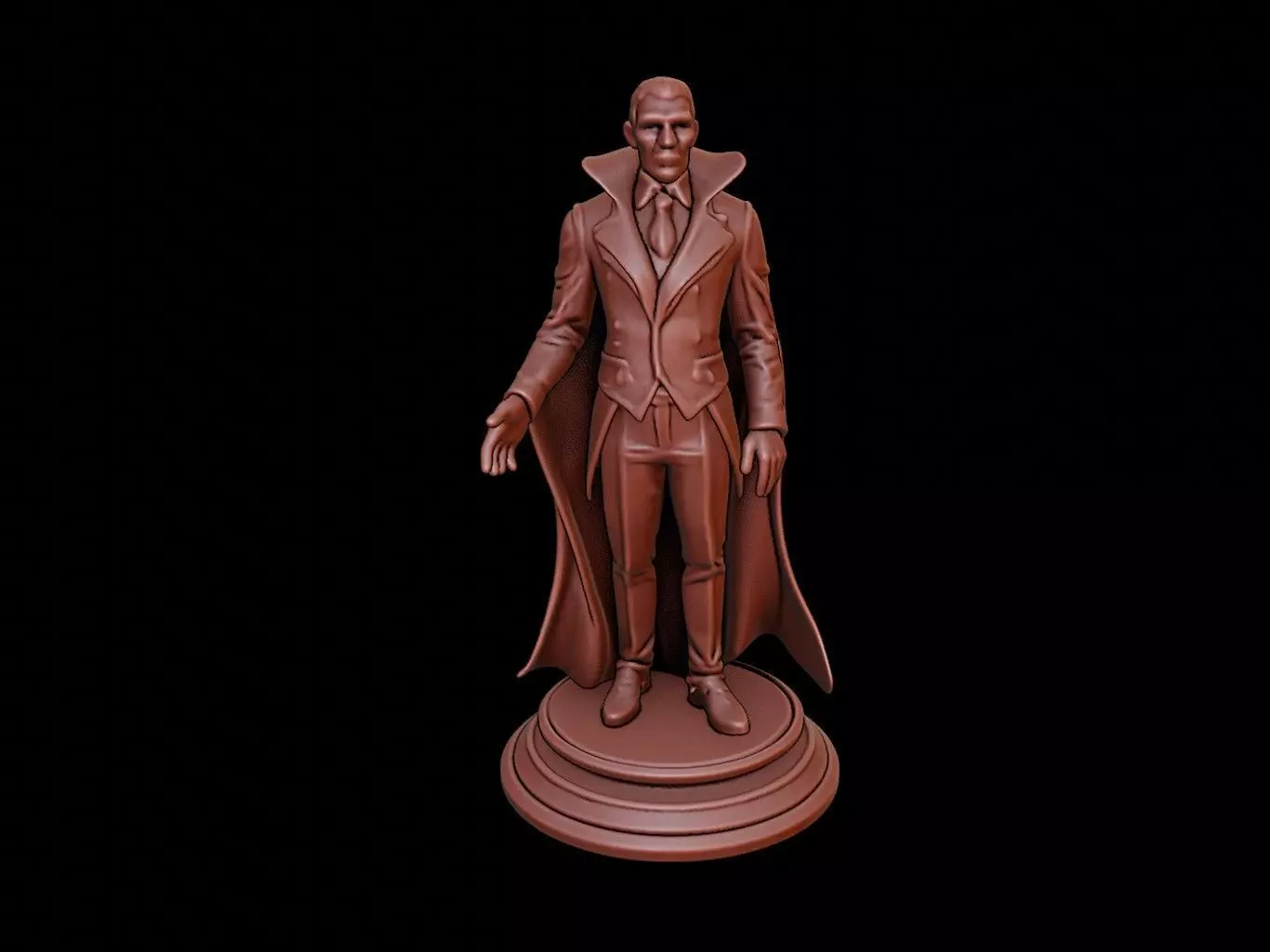 Dracula Bust 3D print model_0