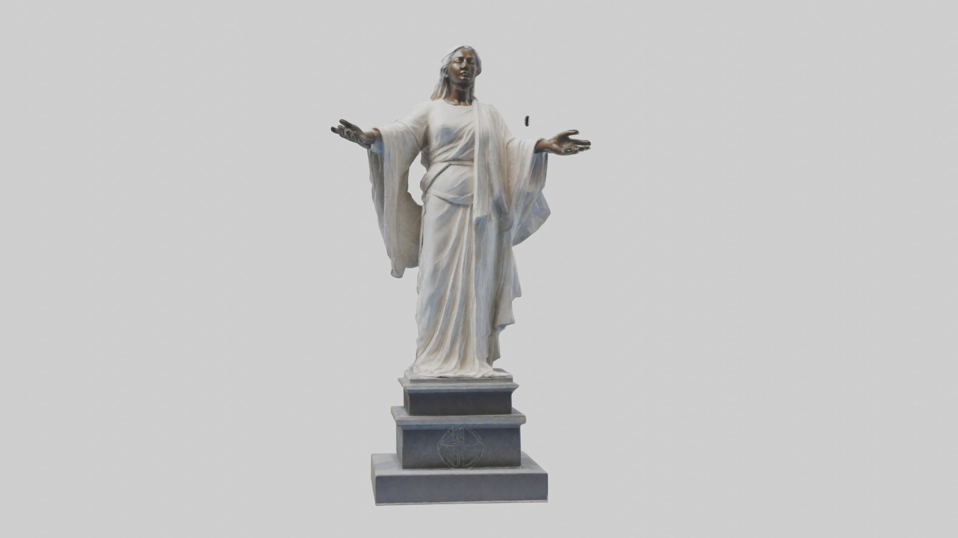 Enduring Peace statue model Low-poly 3D model_17