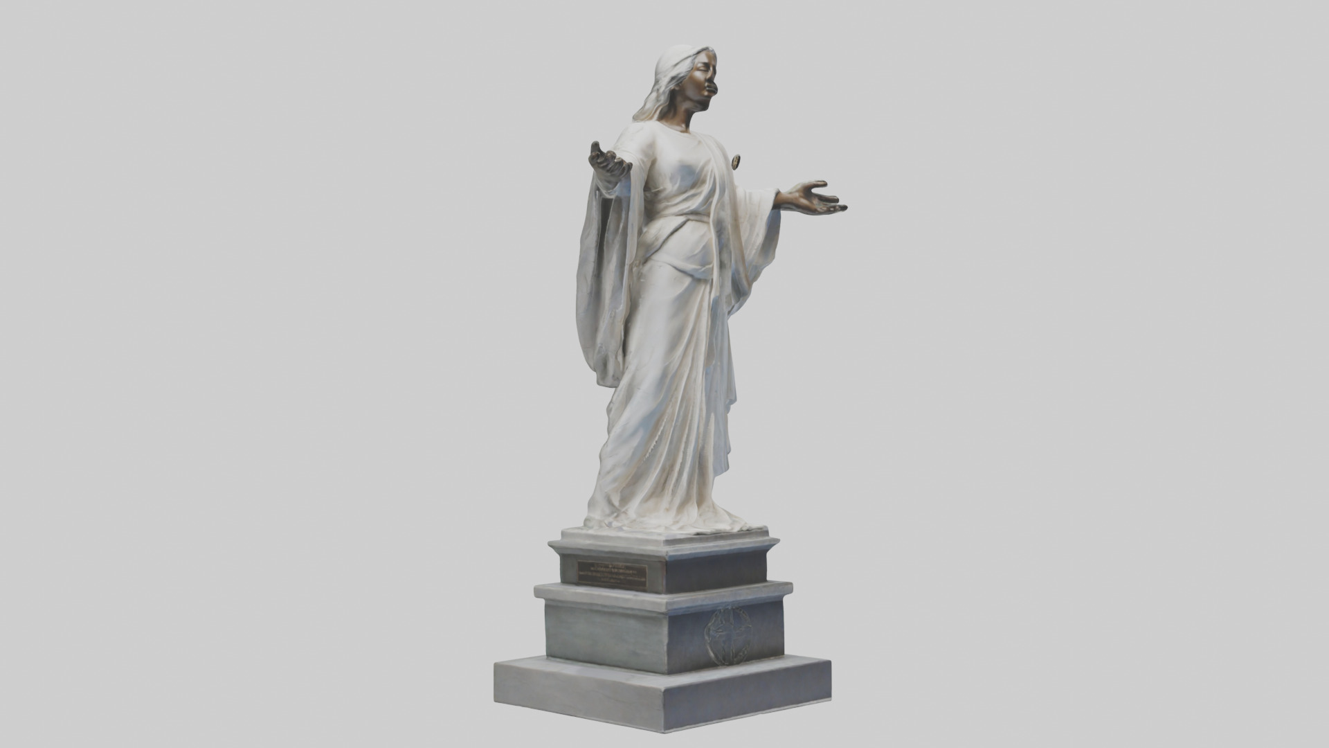Enduring Peace statue model Low-poly 3D model_16