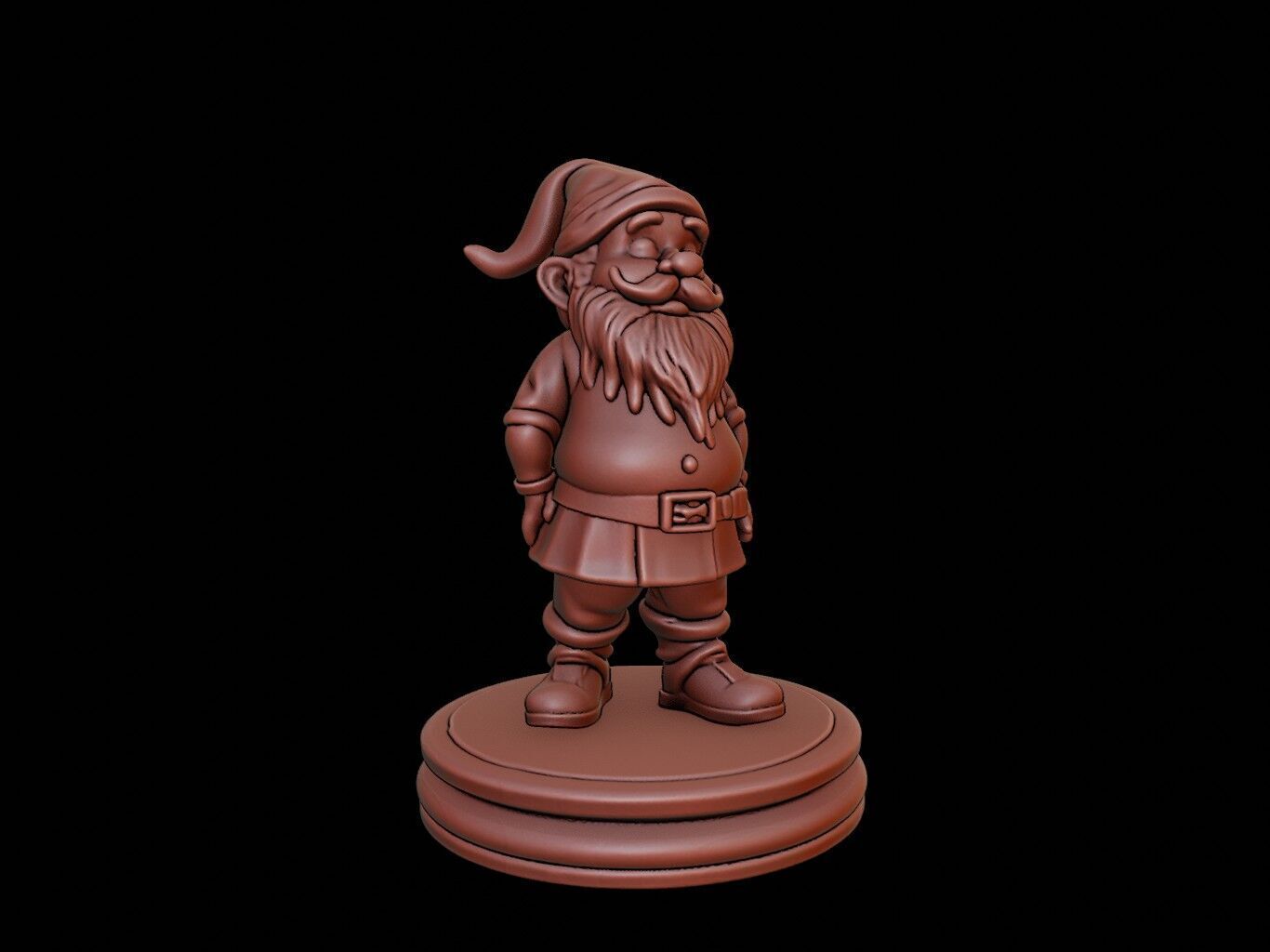 Dwarf Bust 3D print model_1