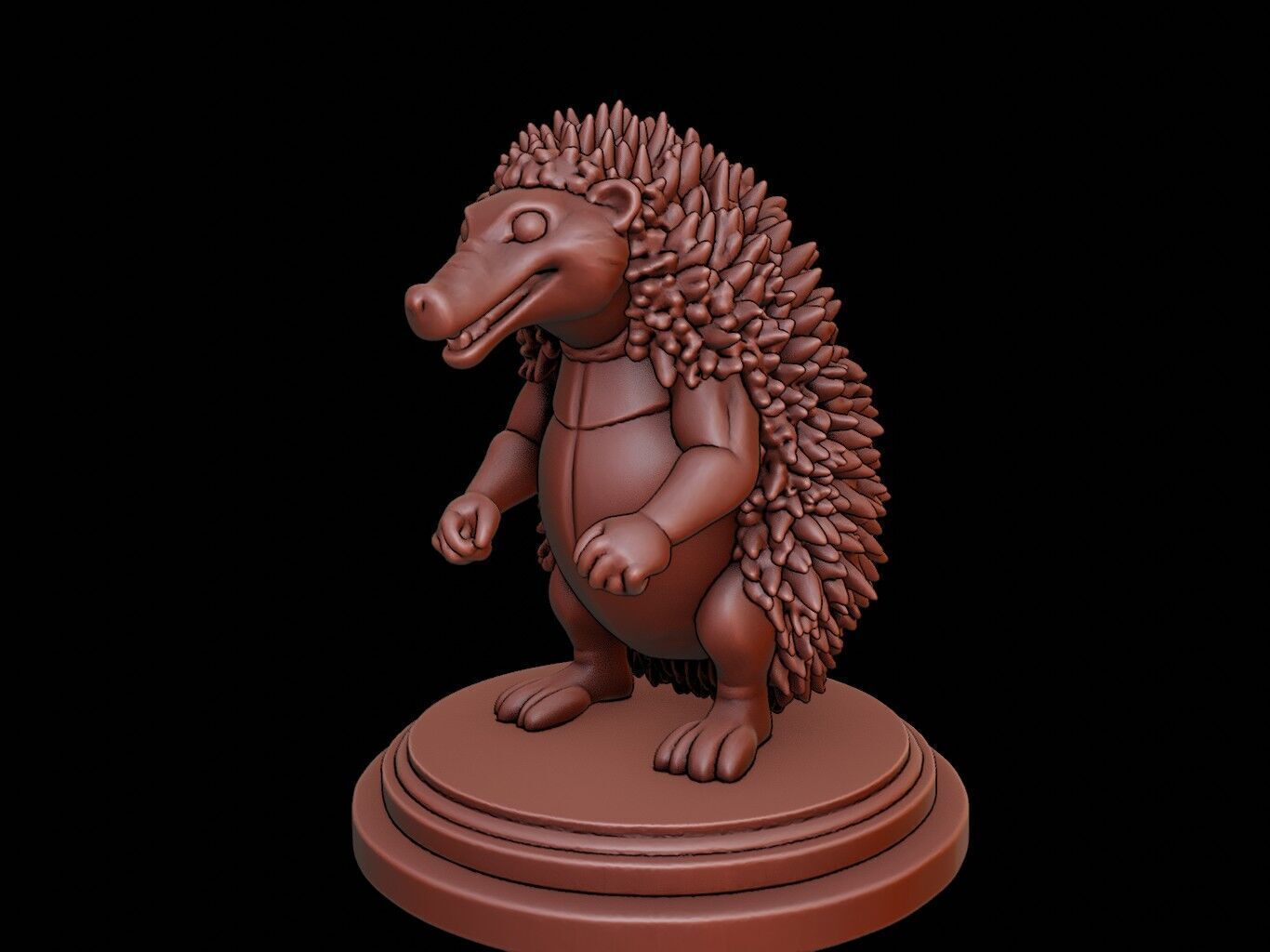 Echidna Bust 3D print model_2