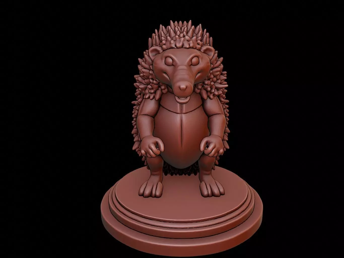 Echidna Bust 3D print model_0