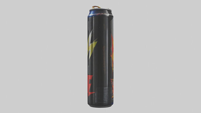 Energy drink model Low-poly 3D model 3