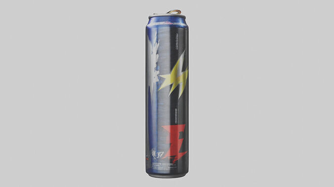 Energy drink model Low-poly 3D model 2