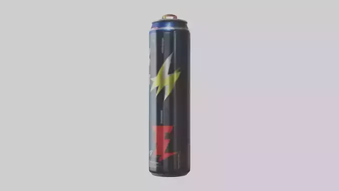 Energy drink model Low-poly 3D model