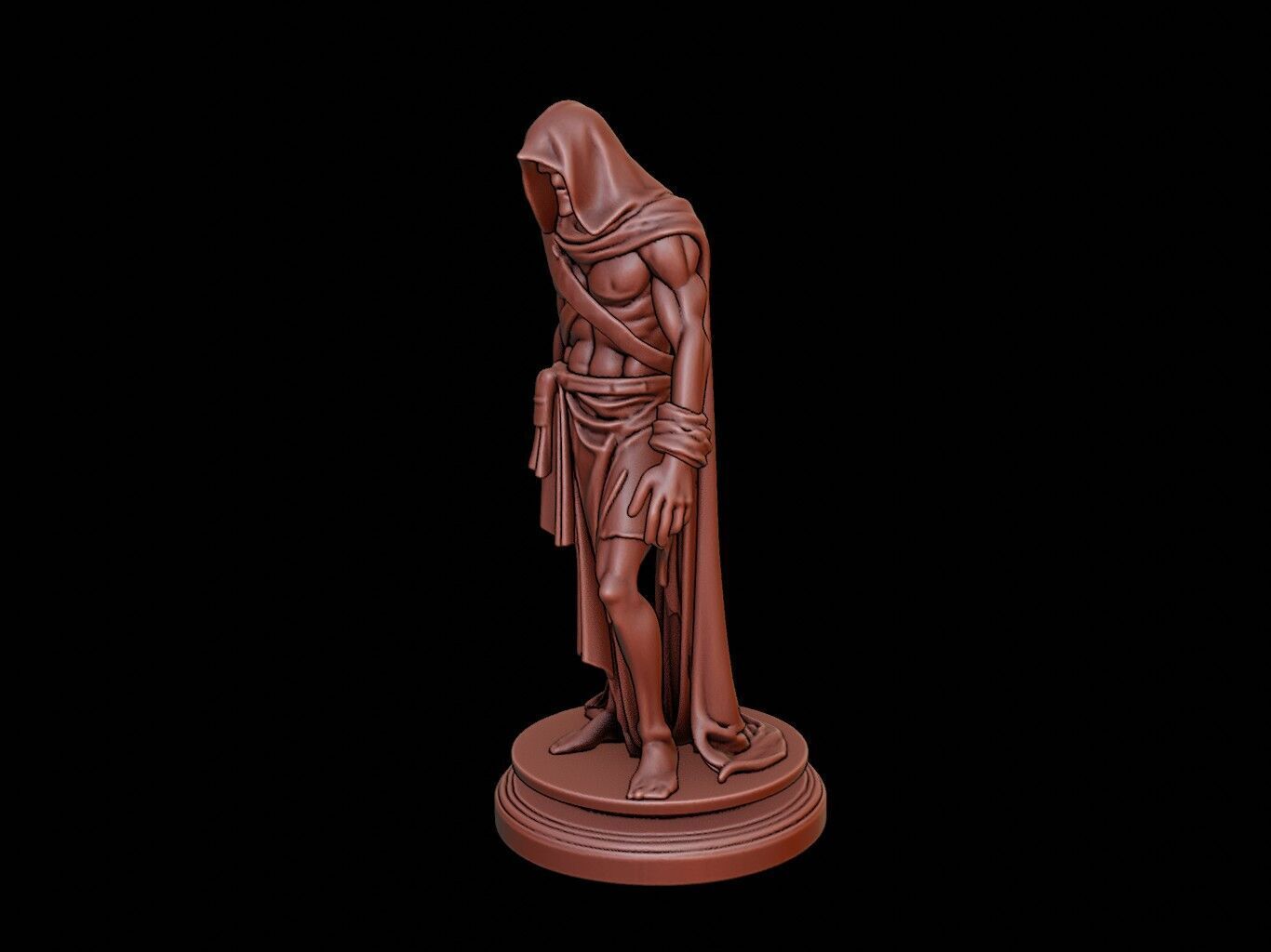 Ghoul Bust 3D print model_2