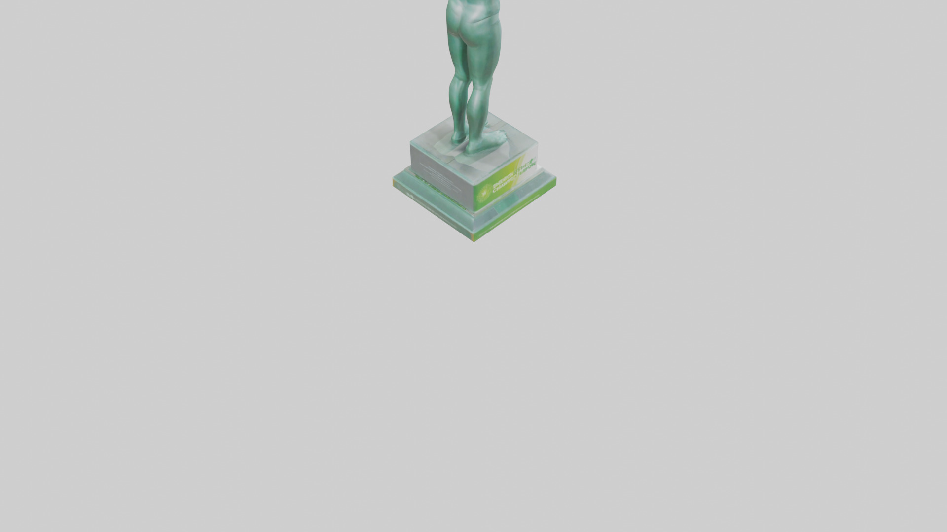 Energy Efficiency Champion Statue model Low-poly 3D model_5