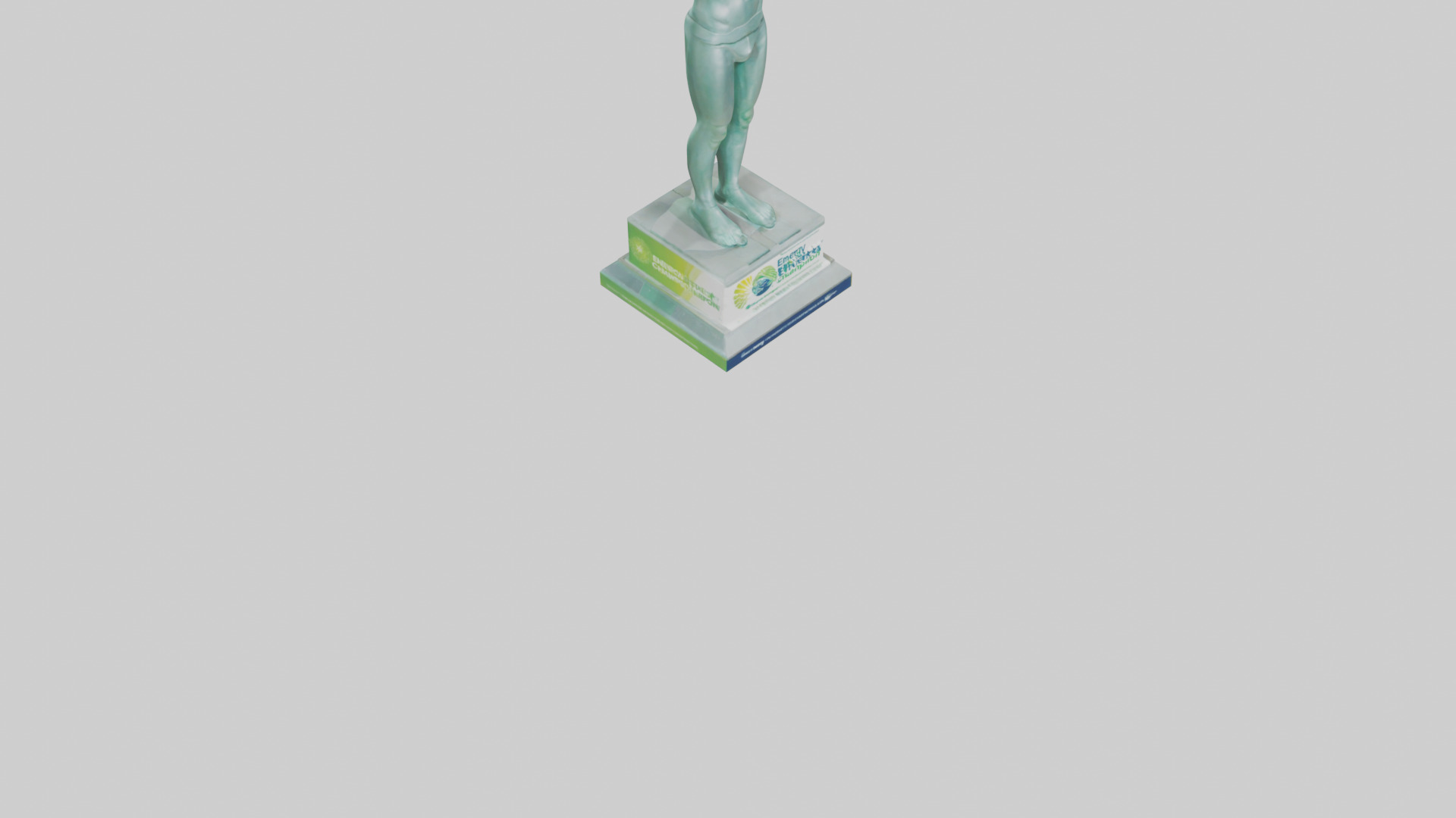 Energy Efficiency Champion Statue model Low-poly 3D model_7