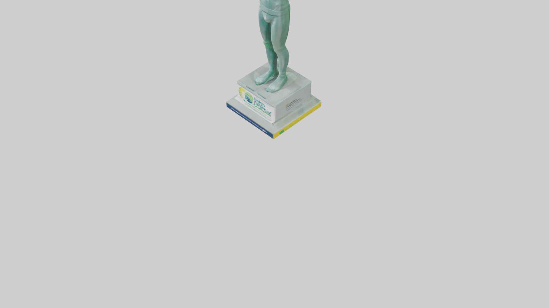 Energy Efficiency Champion Statue model Low-poly 3D model_6