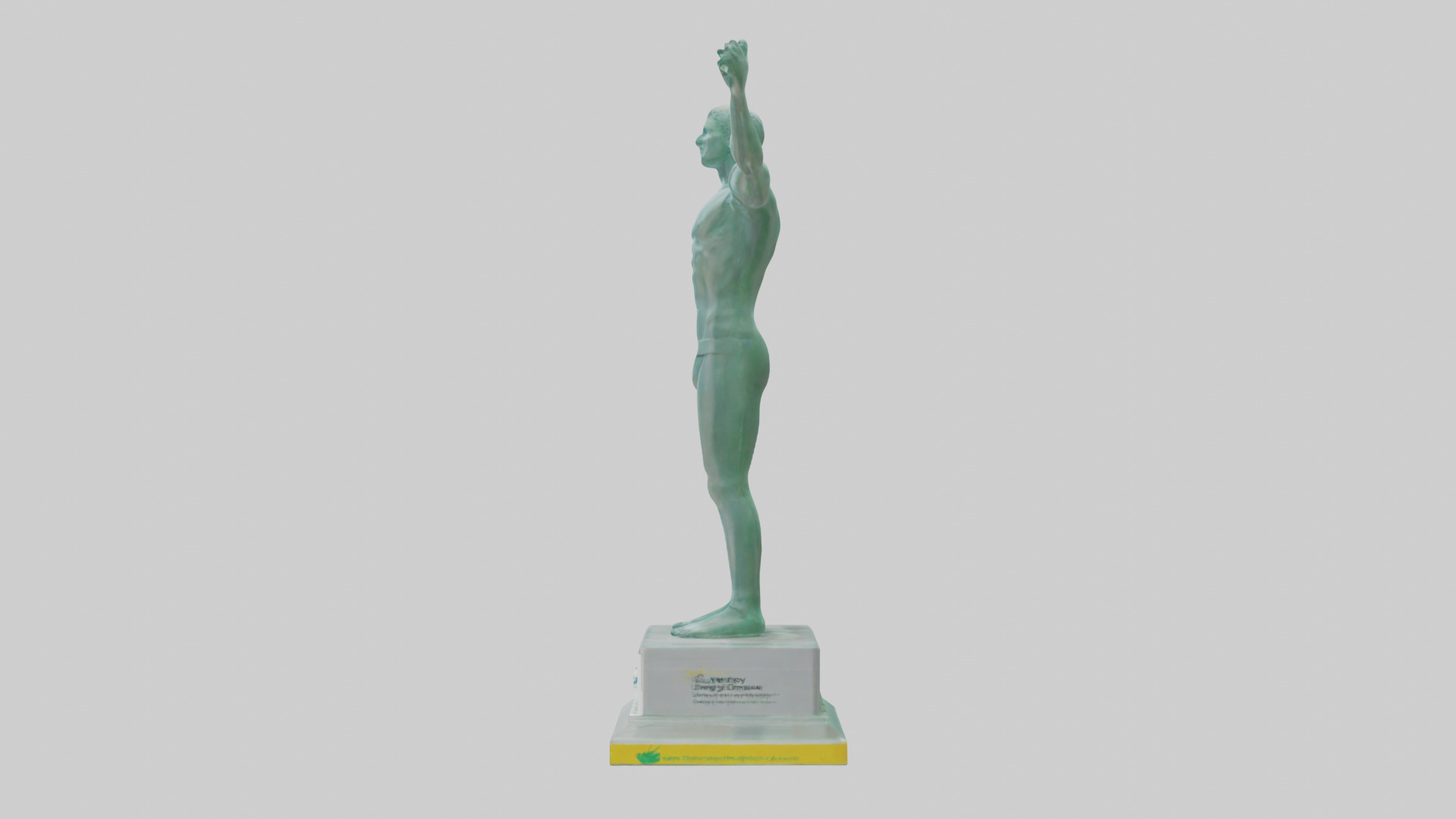 Energy Efficiency Champion Statue model Low-poly 3D model_22