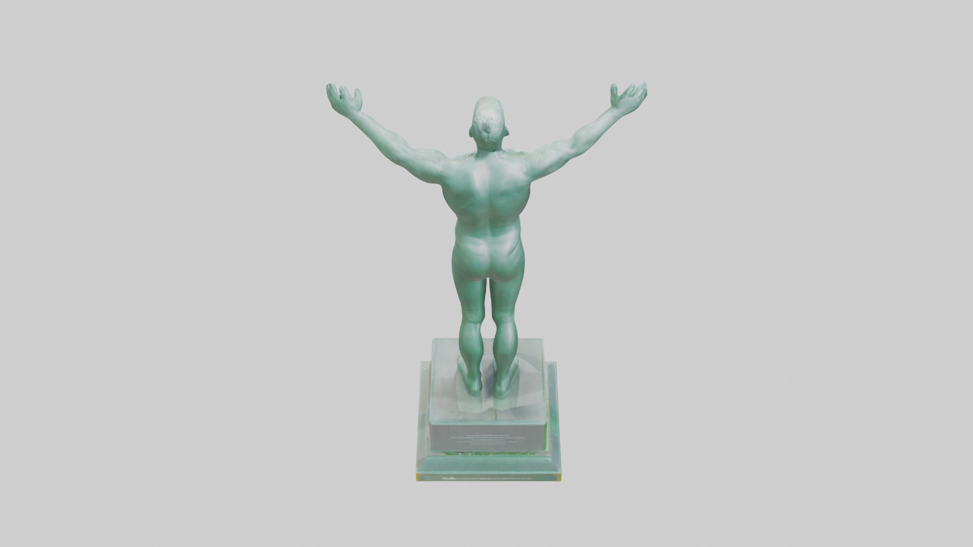 Energy Efficiency Champion Statue model Low-poly 3D model_25