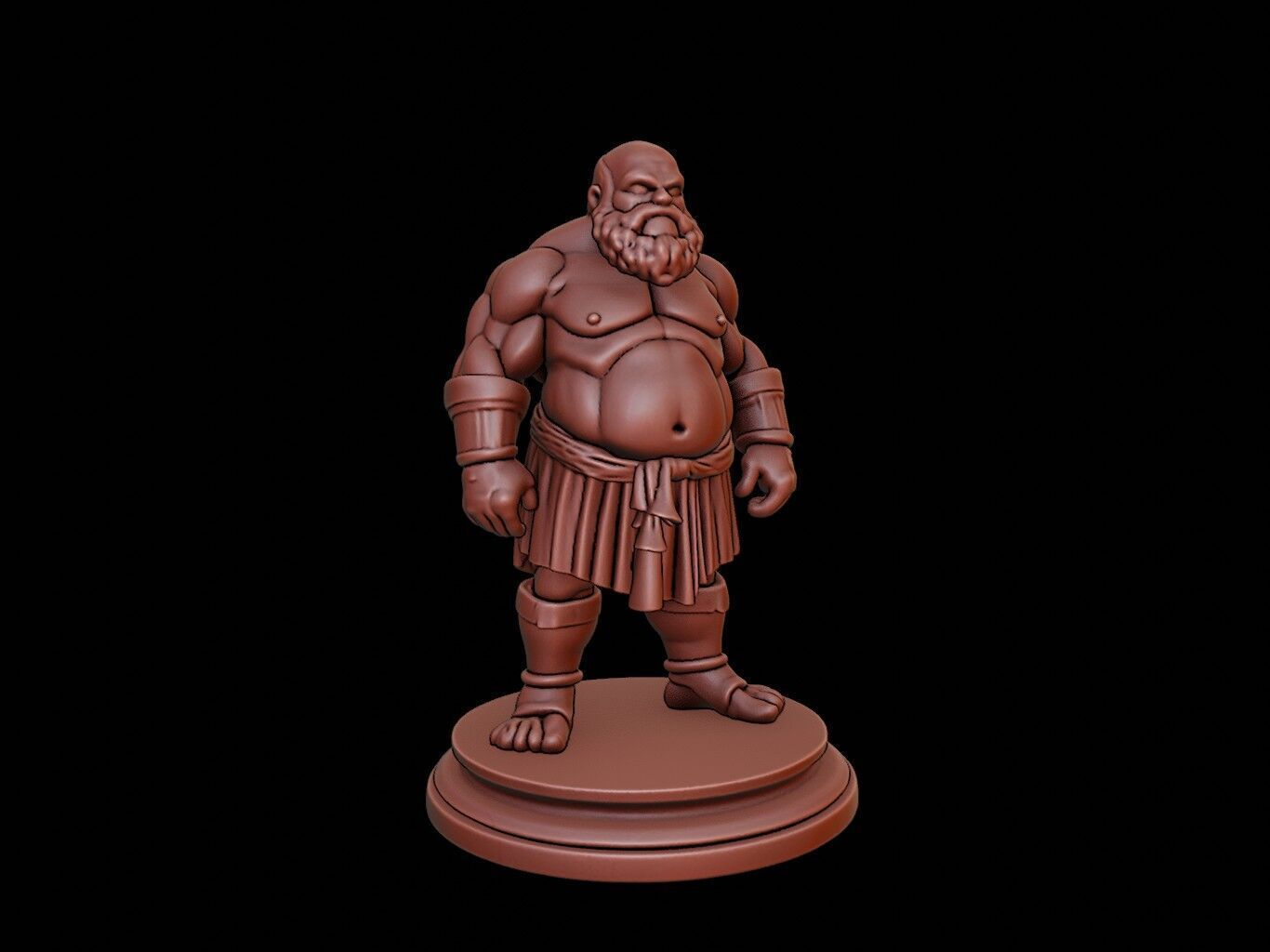 Golem Bust 3D print model_1