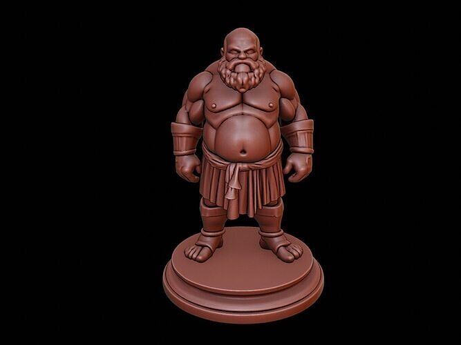 Golem Bust 3D print model