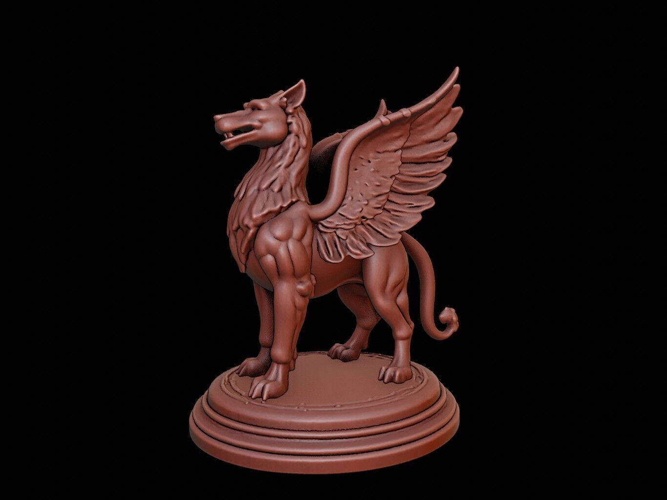Griffin Bust 3D print model_1