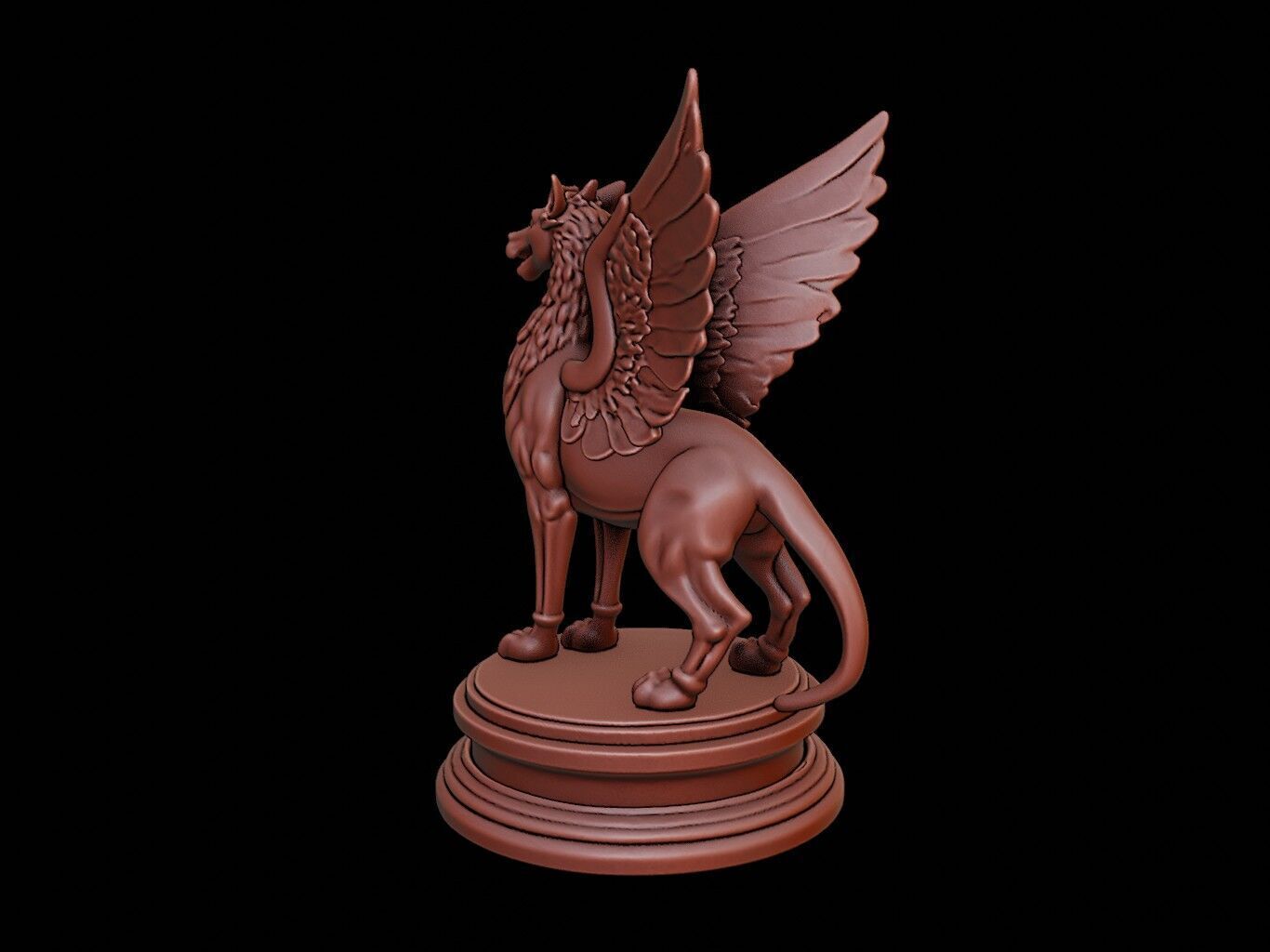 Griffin Bust 3D print model_2