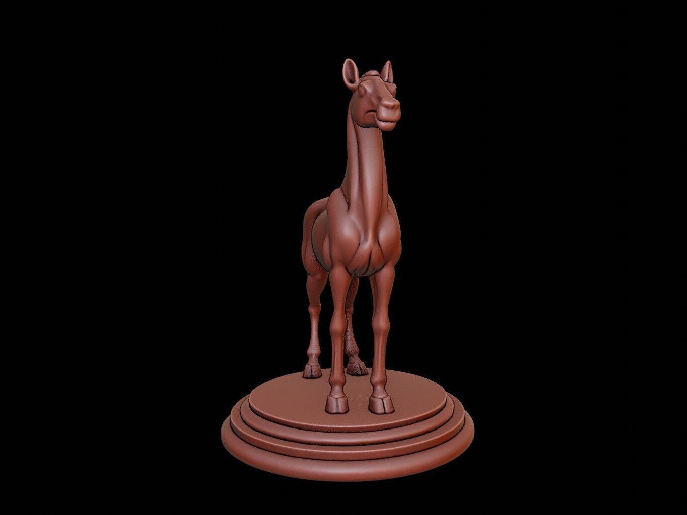 Kelpie Bust 3D print model_1