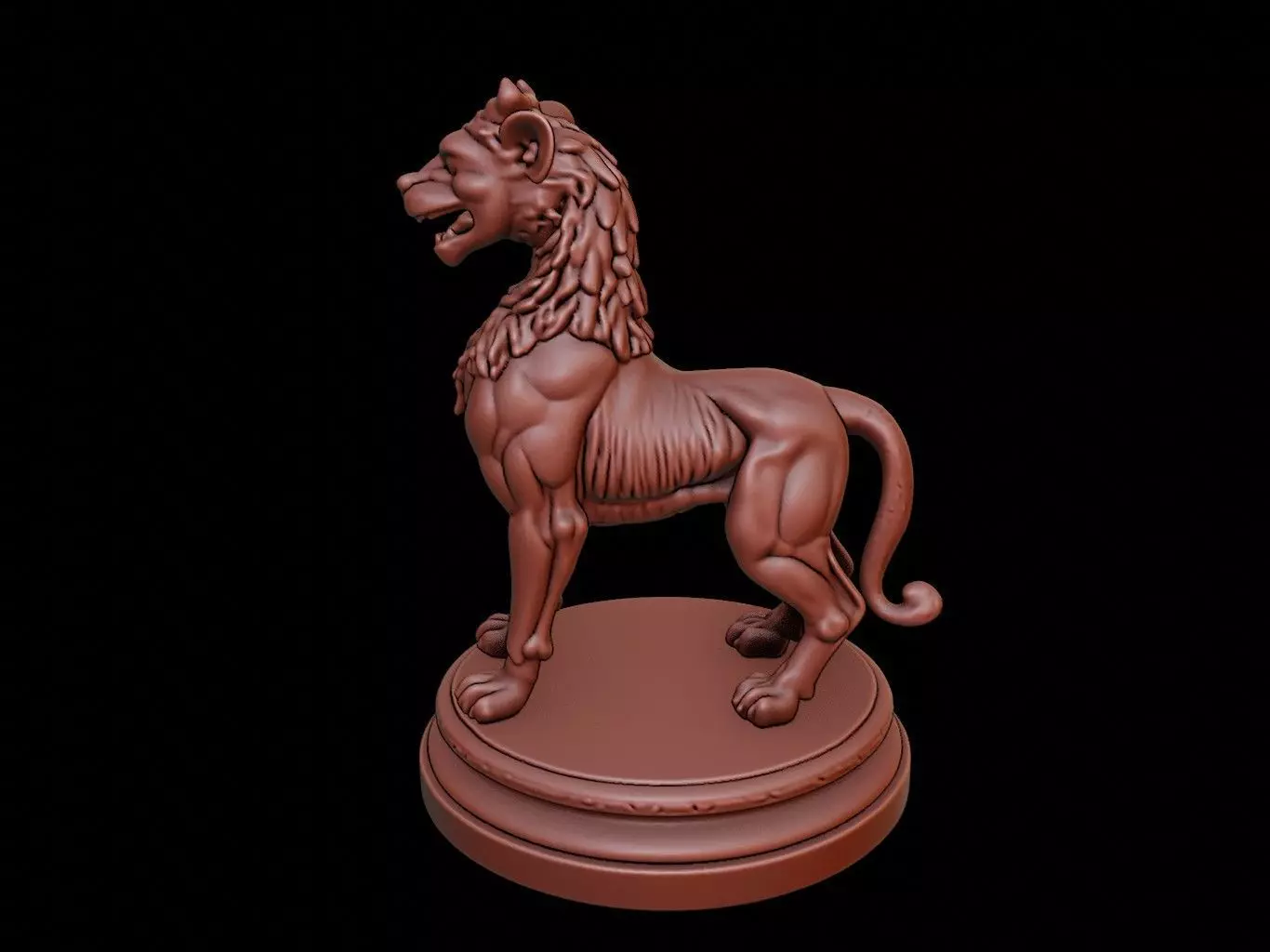 Manticore Bust 3D print model