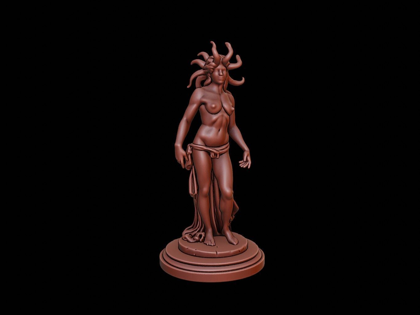 Medusa Bust 3D print model_1