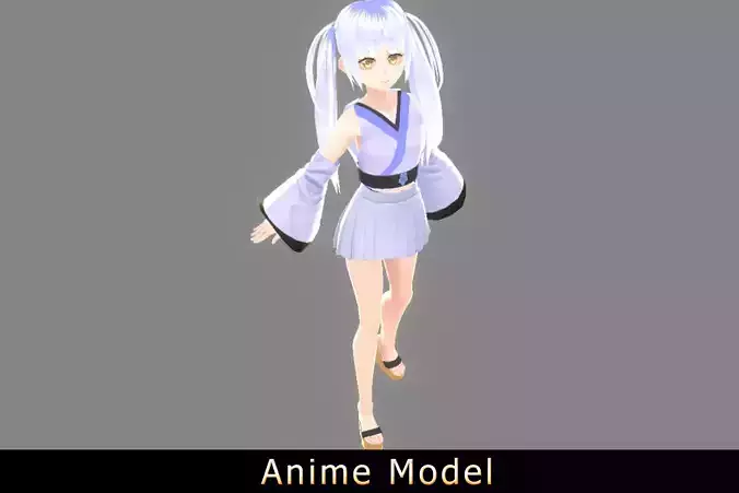 Anime Character - Suzuran-Kimono