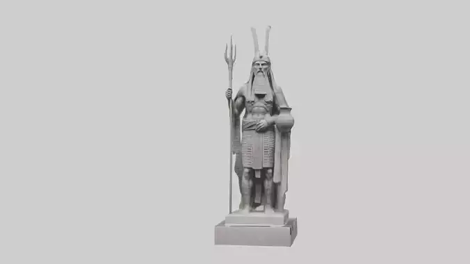 Enki statue model
